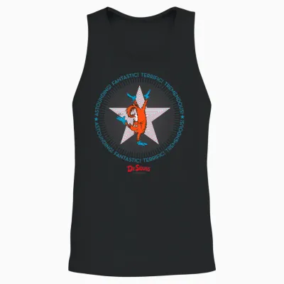 Dr. Seuss Fox in Socks Usa Officially Licensed Unisex Tank Top - Black