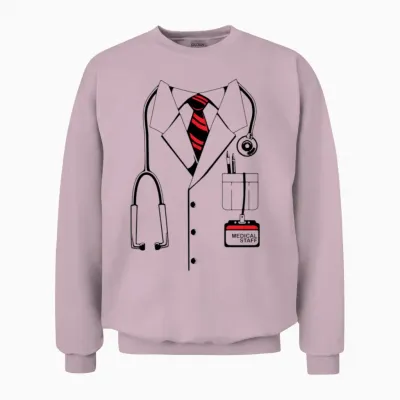 Doctor Costume Unisex Sweatshirt - Light Pink