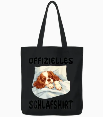 Lustiges Cavalier King Charles Spaniel Hund Offizielles Tote Bags - Black