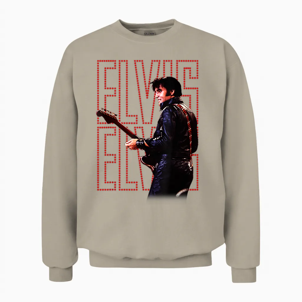 Elvis Presley Official 68 Comeback Special Unisex Sweatshirt in Sand