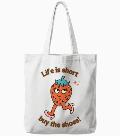 Funny Gift Tote Bags - White