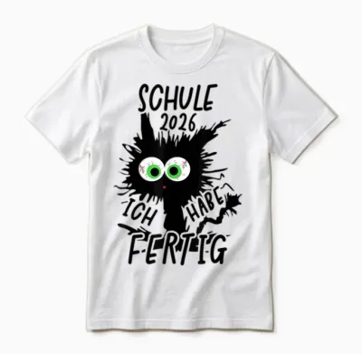 Schule 2026 Ich Habe Fertig Schule Geschafft 2026 Unisex T-Shirt - White