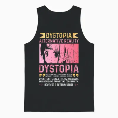 Dystopia Alternative Reality in Dystopian World Unisex Tank Top - Black