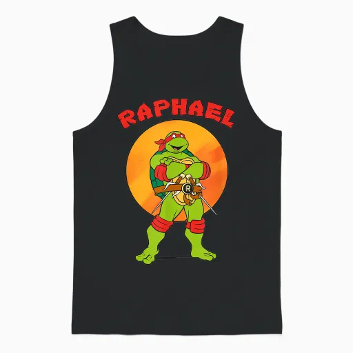 Mademark X Teenage Mutant Ninja Turtles - Raphael Standing Tall Unisex Tank Top in Black