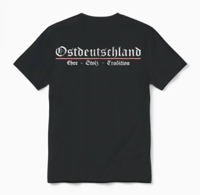 East Germany Ehre Stolz Tradition Old German Script Unisex T-Shirt - Black