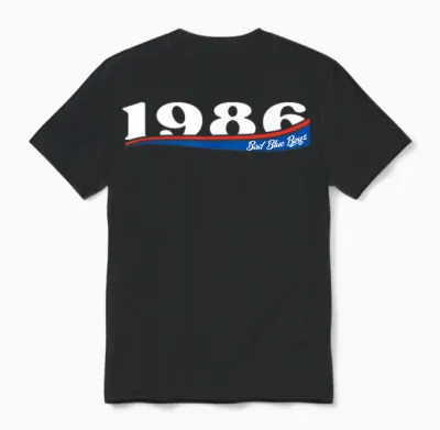 Bad Blue Boys 1986 Zagreb Ultra Kroatien Hrvatska Flagge Unisex T-Shirt - Black