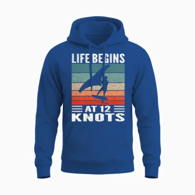 Wing Foiling Surfing Wing Foil Surf Surfer Sports Nautiques T-Shirt Haut De Gamme Unisex Hoodie - Royal