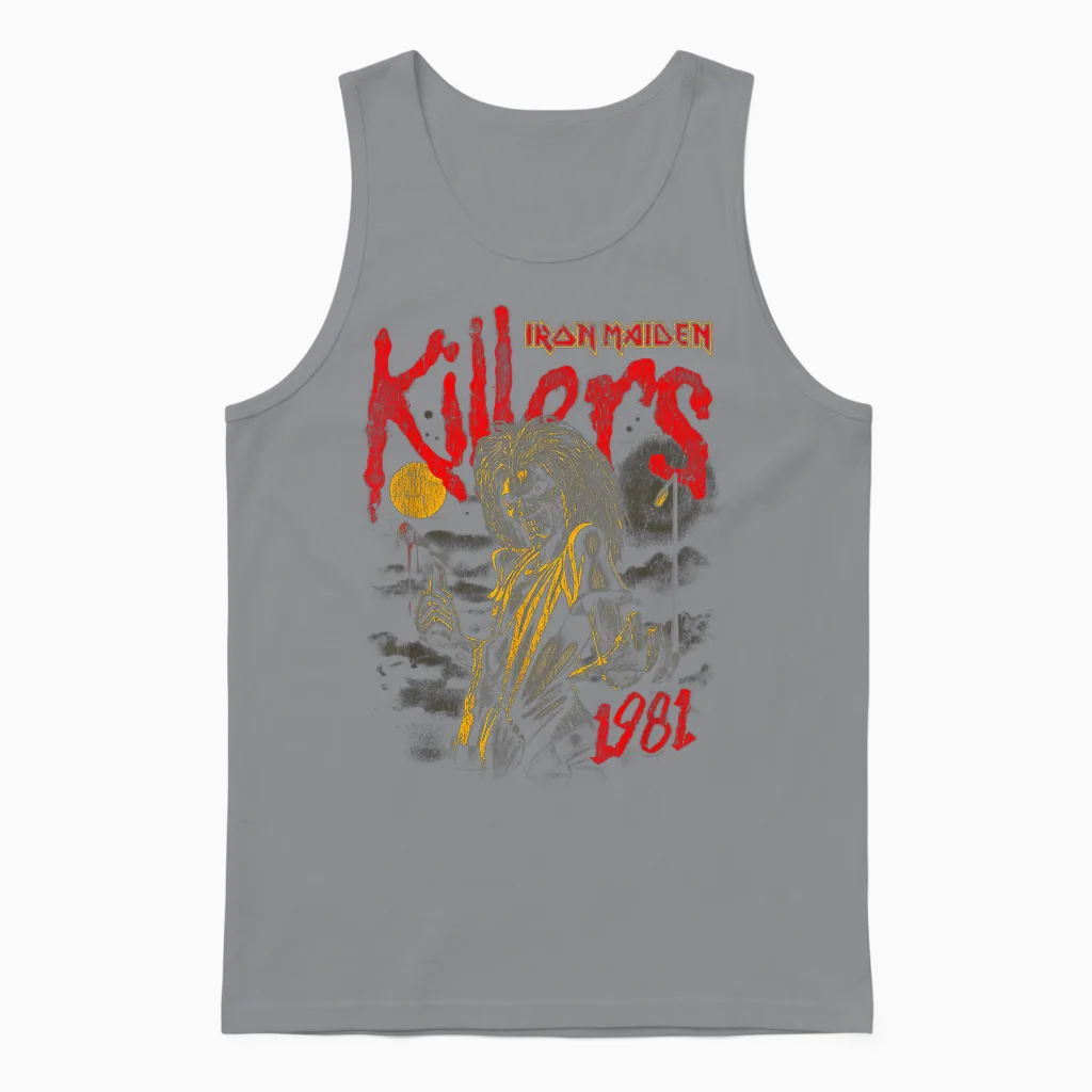 Iron Maiden - Spray Pain Killer Unisex Tank Top in Sport Grey