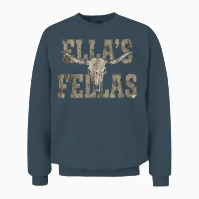 Vintage Ella Name Gifts for Men Boys Kid Unisex Sweatshirt - Dark Heather