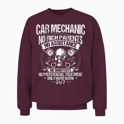 Car Mechanic/mechanics/hard Work/gift/present Unisex Sweatshirt - Maroon