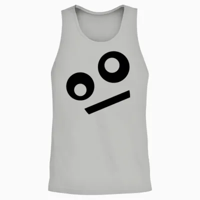 Funny Face Unisex Tank Top - Ash