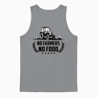 No Farmers No Food Unisex Tank Top - Sport Grey