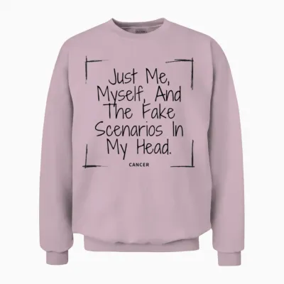 Cancer Funny Quote Unisex Sweatshirt - Light Pink
