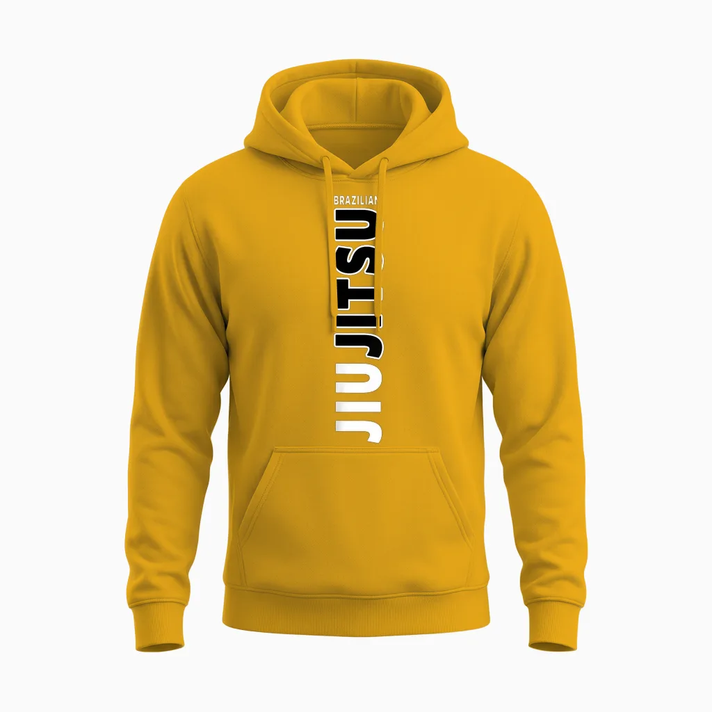 Jiu Jitsu Mma T-Shirt, Brazilian Jiu Jitsu T-Shirt, Black, S Unisex Hoodie in Gold