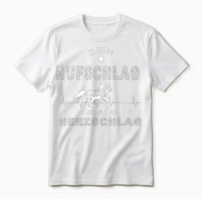 Horse Logo Unisex T-Shirt - White