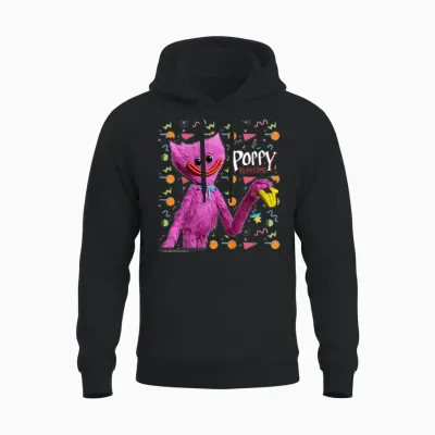 Kinder Poppy Playtime Kissy Missy Smile Für Kinder Unisex Hoodie - Black