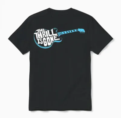 Lyriclyfe T-Shirt - Thrill Is Gone Unisex T-Shirt - Black