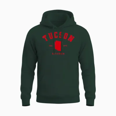 Ville Natale De Tucson, Arizona, Cadeau Tucson, Arizona Unisex Hoodie - Forest