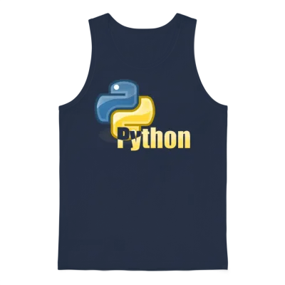 Python Unisex Tank Top - Navy