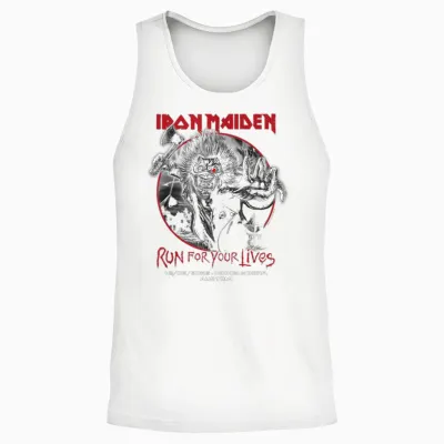 Iron Maiden Run for Your Lives Tour 2026 Nickelsdorf Unisex Tank Top - White