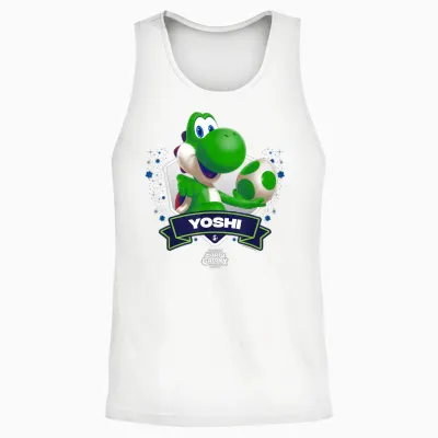 The Super Mario Galaxy Movie Yoshi Champion Unisex Tank Top - White