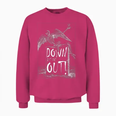 Down but Not Out Unisex Sweatshirt - Heliconia