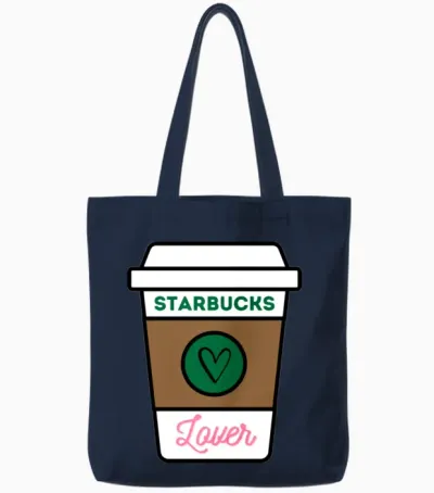 Lovers Funny Tote Bags - Navy