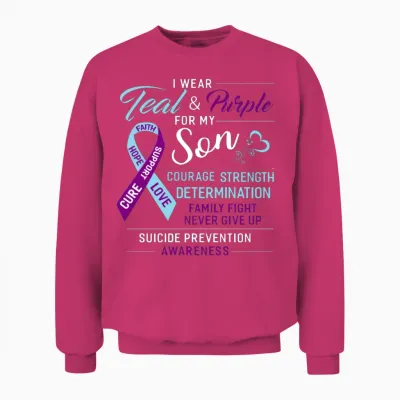 Courage Strength Determination Unisex Sweatshirt - Heliconia