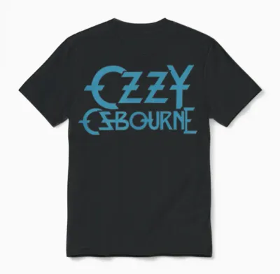 Ozzy Osbourne Patient Number 9 Teal Logo Unisex T-Shirt - Black