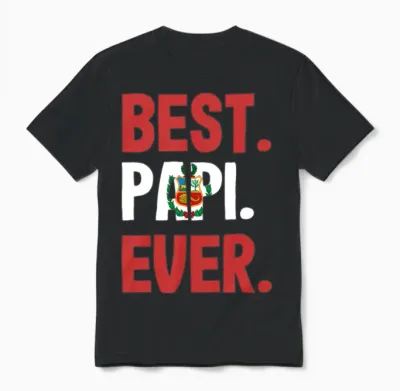 Funny Peruvian Peru Lover Gift Unisex T-Shirt - Black