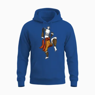 Chess King Like a Muay Thai Fighter Chess Unisex Hoodie - Royal