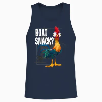 Disney Moana Hei Hei Boat Snack Vintage Style Unisex Tank Top - Navy