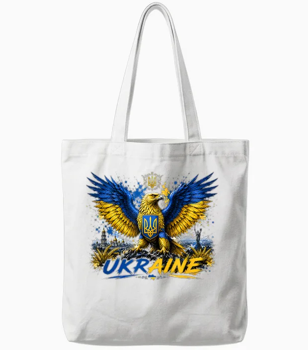 T-Shirt Ukraine Drapeau Carte Graphique Pour Les Amoureux De L'ukraine Tote Bags in White