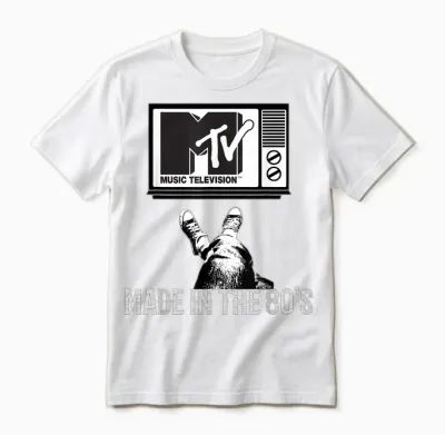 Mtv Made in the 80's Vintage Shirt for Mtv Fans Men Women Unisex T-Shirt - White