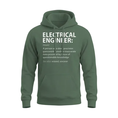 Electrical Engineer Definition Unisex Hoodie - Military Green