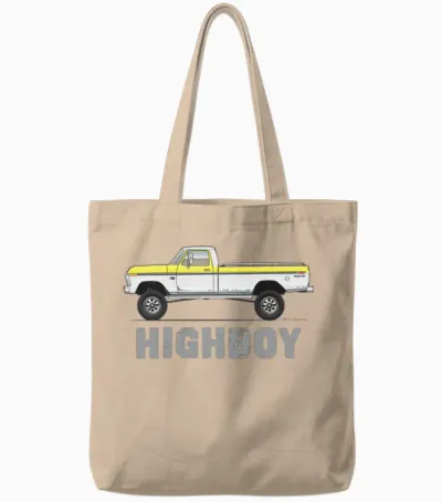 Highboy Tampico Yellow Tote Bags - Natural