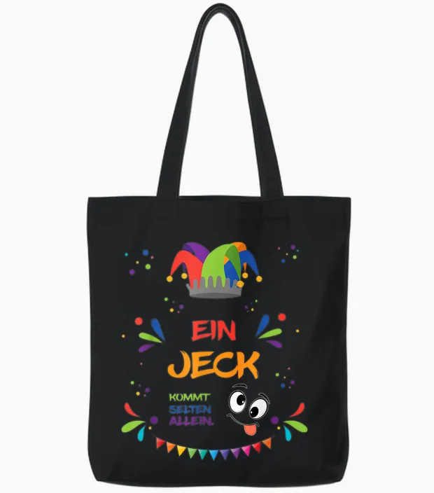 Ein Jeck Kommt Selten Alleine, Kölle Alaaf Tote Bags in Black