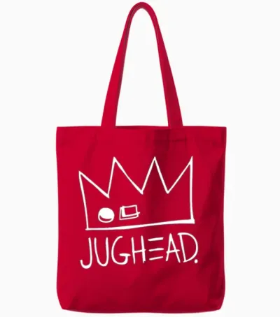 Jughead Funny Tote Bags - Red