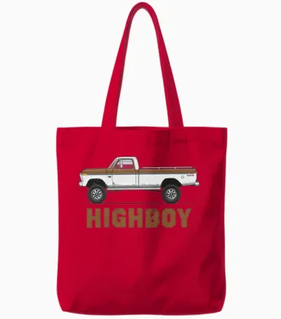Higboy Sequoia Brown Tote Bags - Red