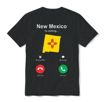 Travels New Mexico Gift Unisex T-Shirt - Black