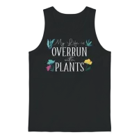 Plant Lover Funny Gardening Unisex Tank Top - Black – 1