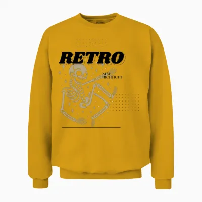 Retro Unisex Sweatshirt - Gold