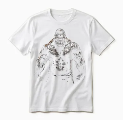 Gorilla Monkey Gym Wear Bodybuilding Workout Motivation Unisex T-Shirt - White