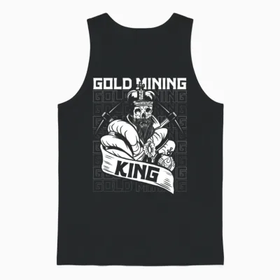 Gold Mining Unisex Tank Top - Black