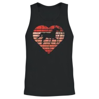 Horse Valentine Clothing Gift for Him Her Horse Unisex Tank Top - Black – 2
