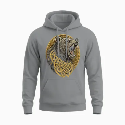 Ours Scandinave Noué – Ours Viking Unisex Hoodie - Sport Grey