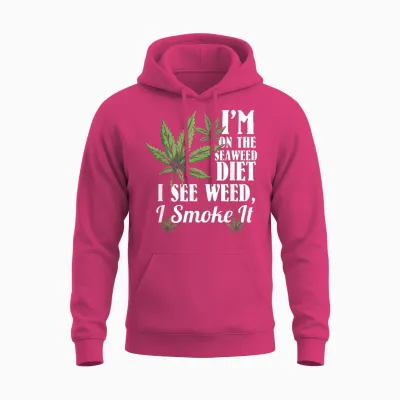 Marijuana Shirts, Funny Weed Stoner, See Weed Smoke It Unisex Hoodie - Heliconia