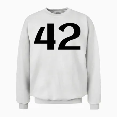 42: the Answer Unisex Sweatshirt - White