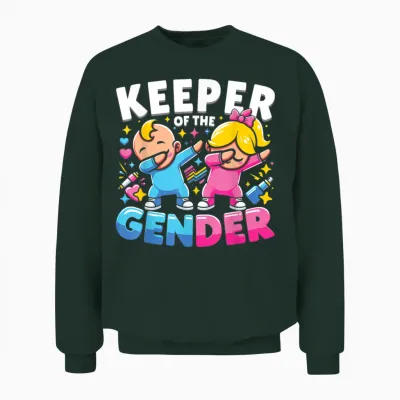 Keeper of the Gender Cute Gender Reveal Party Unisex Sweatshirt - Forest