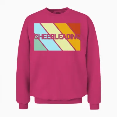 Cheerleading Retro Unisex Sweatshirt - Heliconia